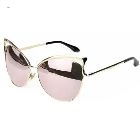 Cat eyes women's sunglasses for women women's sun glasses metal brand designer Vintage retro Sunglasses