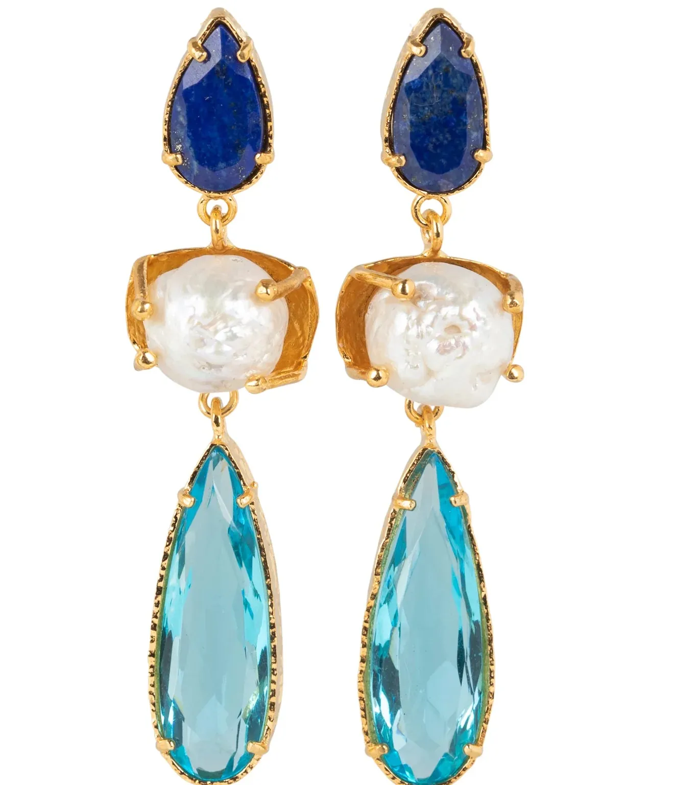 Christie Nicolaides Giuseppina Earrings - Blue