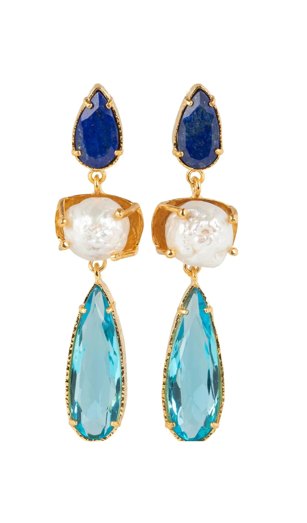 Christie Nicolaides Giuseppina Earrings - Blue