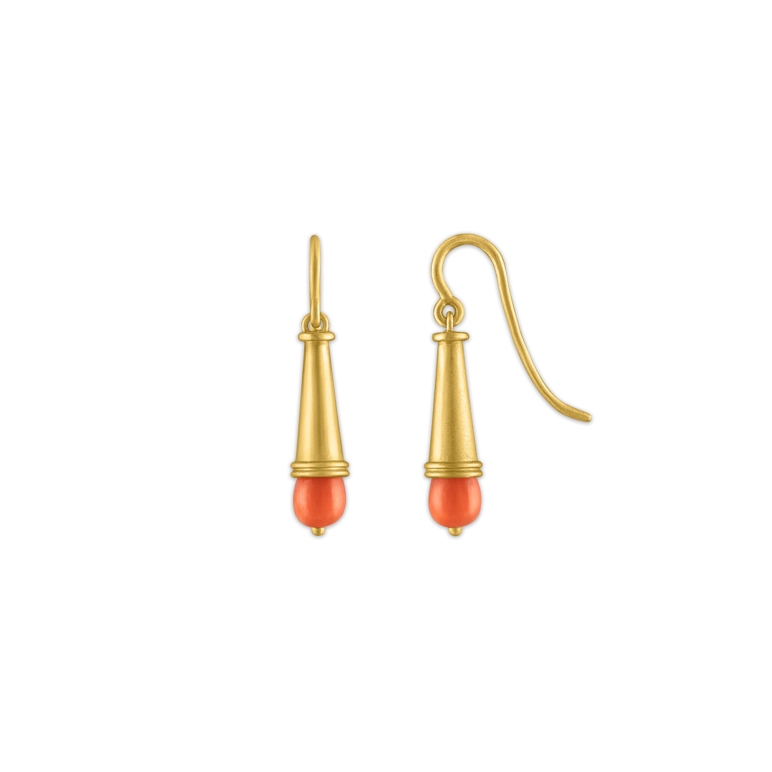 Coral Becher Earrings