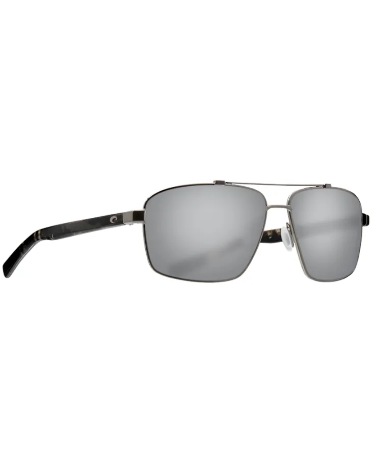 Costa Del Mar Flagler Brushed Gunmetal Frame - Gray Mirror Lens - Polarized Sunglasses