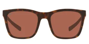 Costa Del Mar Womens Panga Shiny Tortoise/White/Seafoam Crystal Frame - Copper 580 Plastic Lens - Polarized Sunglasses