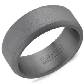 CrownRing Tantalum 8.5mm Sandblast Finish Wedding Band