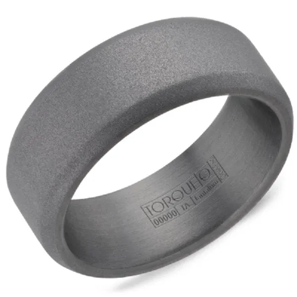 CrownRing Tantalum 8.5mm Sandblast Finish Wedding Band