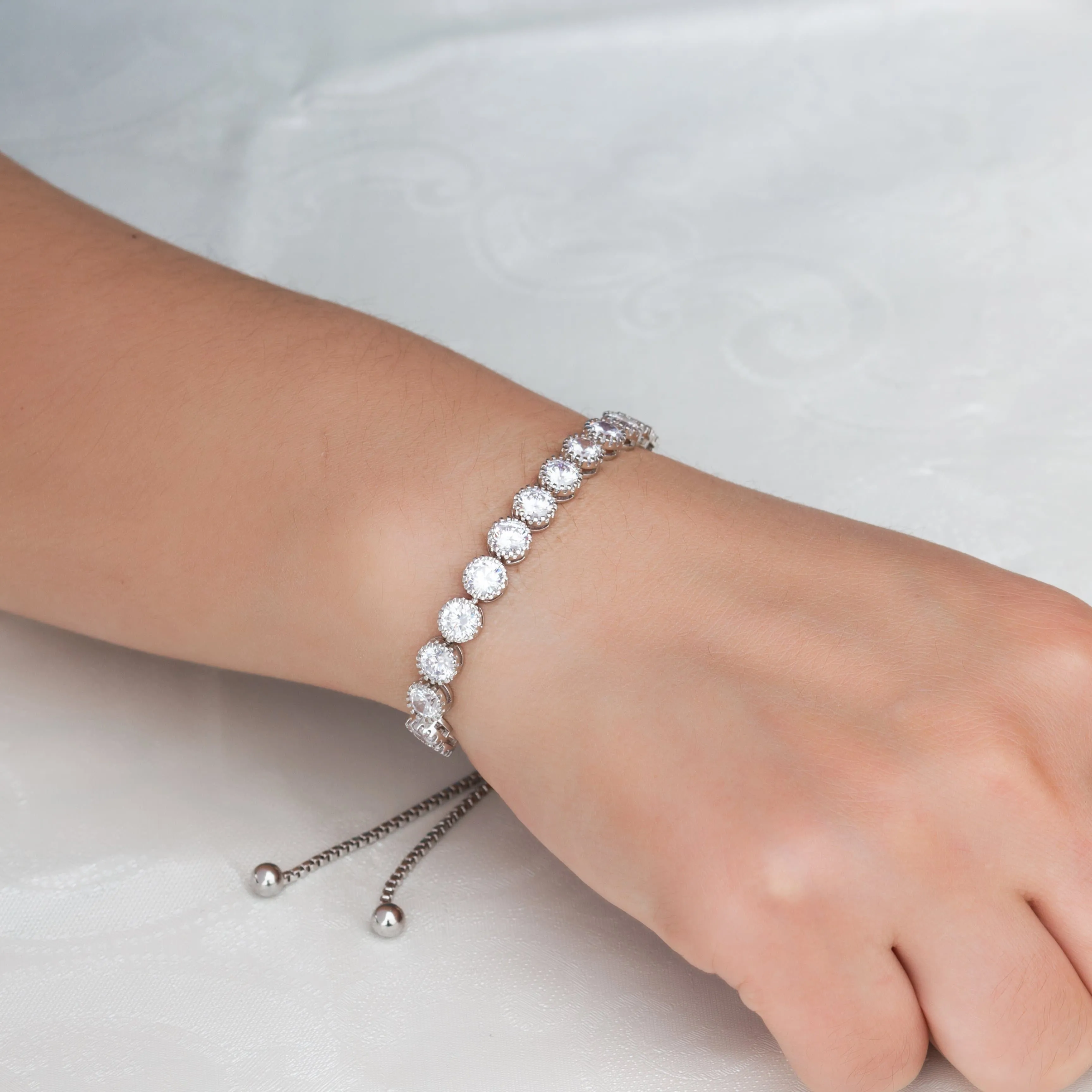 Crystal Friendship Quote Bracelet with Zircondia® Crystals