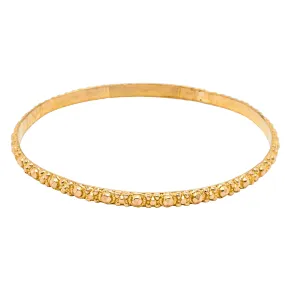 Deja Vu 23ct Yellow Gold Studded Bangle