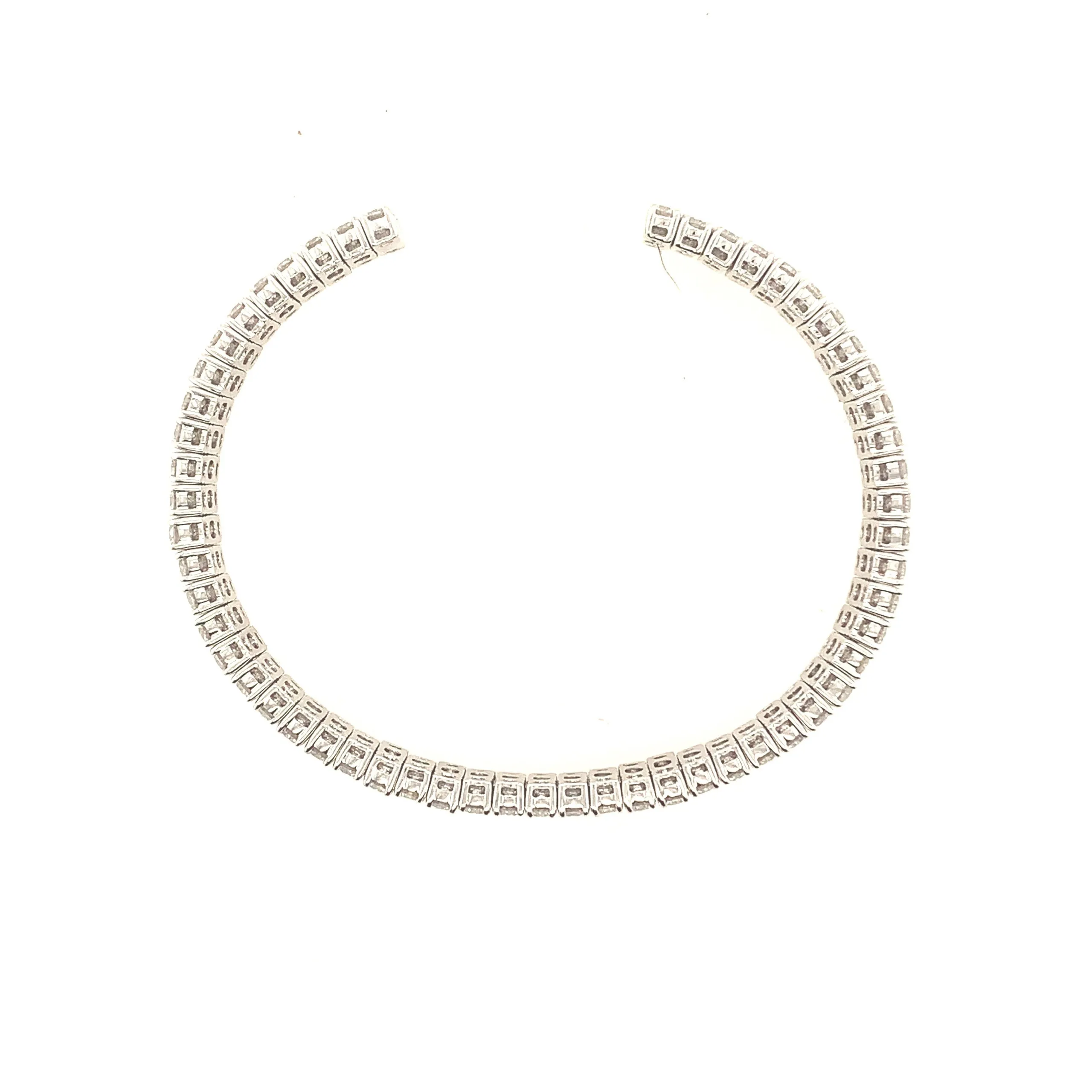 Diamond Flexible Triple Strand Bangle Bracelet