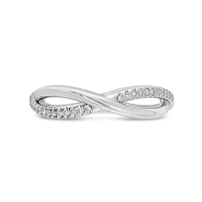 Diamond Twist Band Ring