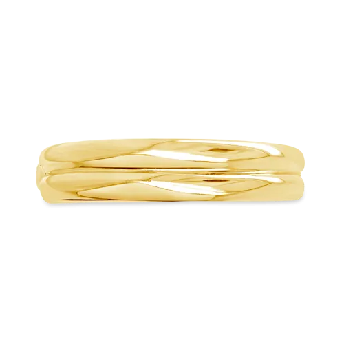 Double Gold Estate Bangle