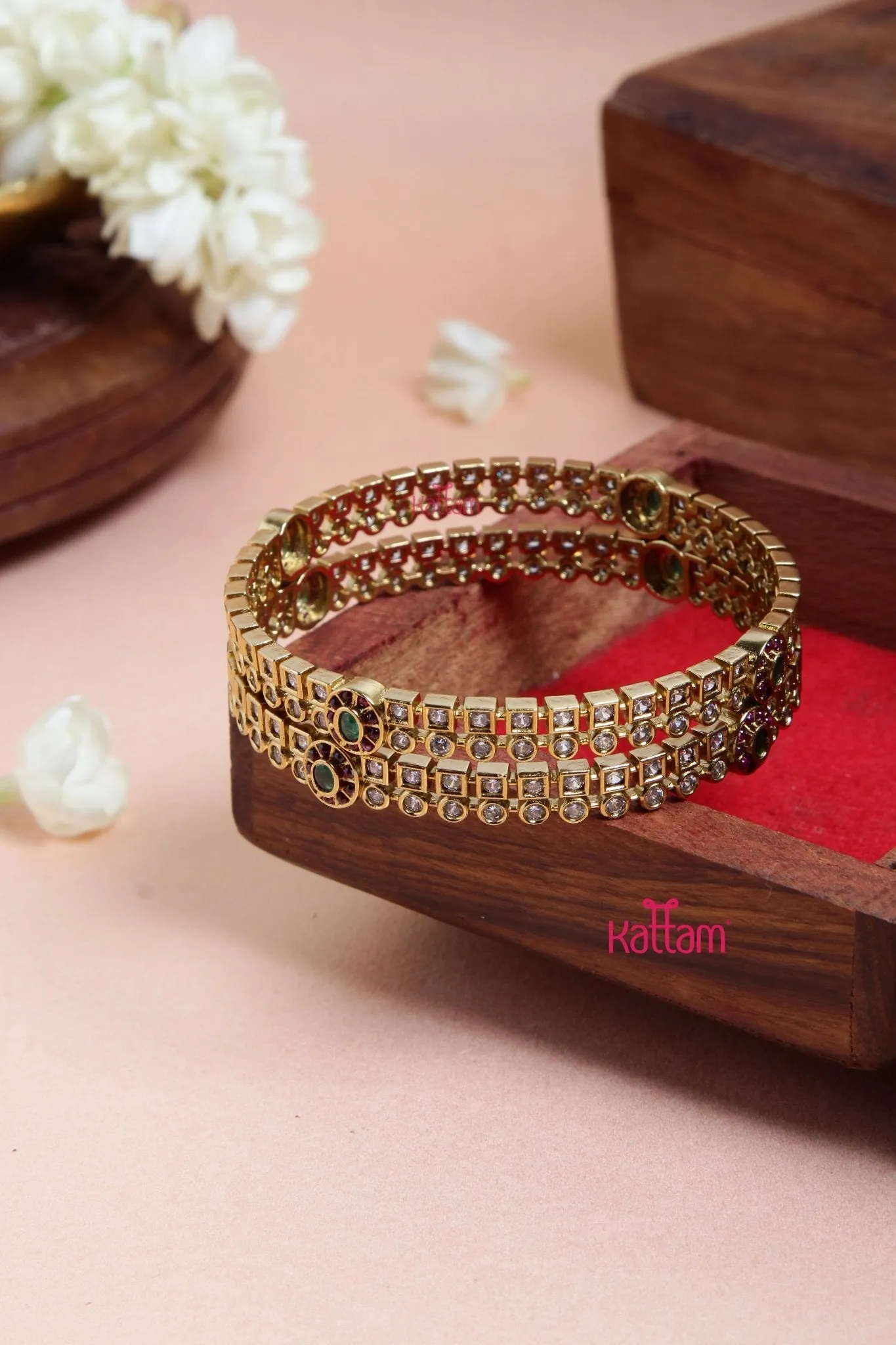 Elegant Festive Stone Bangle