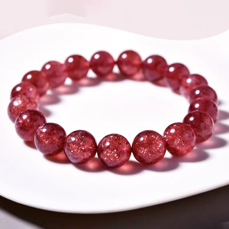 Elegant Sterling Silver Crystal and Agate Beaded Bracelet - Fortune's Favor