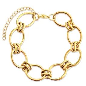 Ellie Vail - Ruby Oval Chain Bracelet