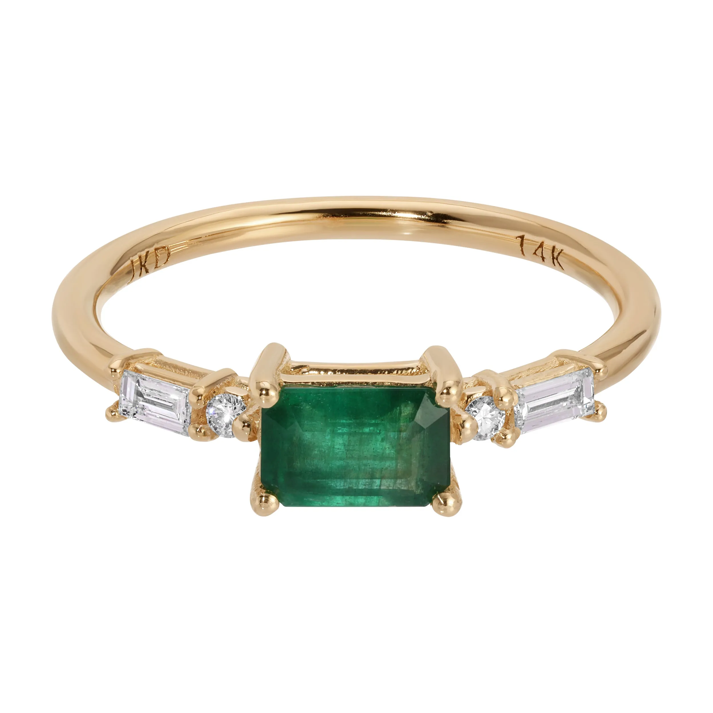 Emerald Cut Emerald Etude Ring