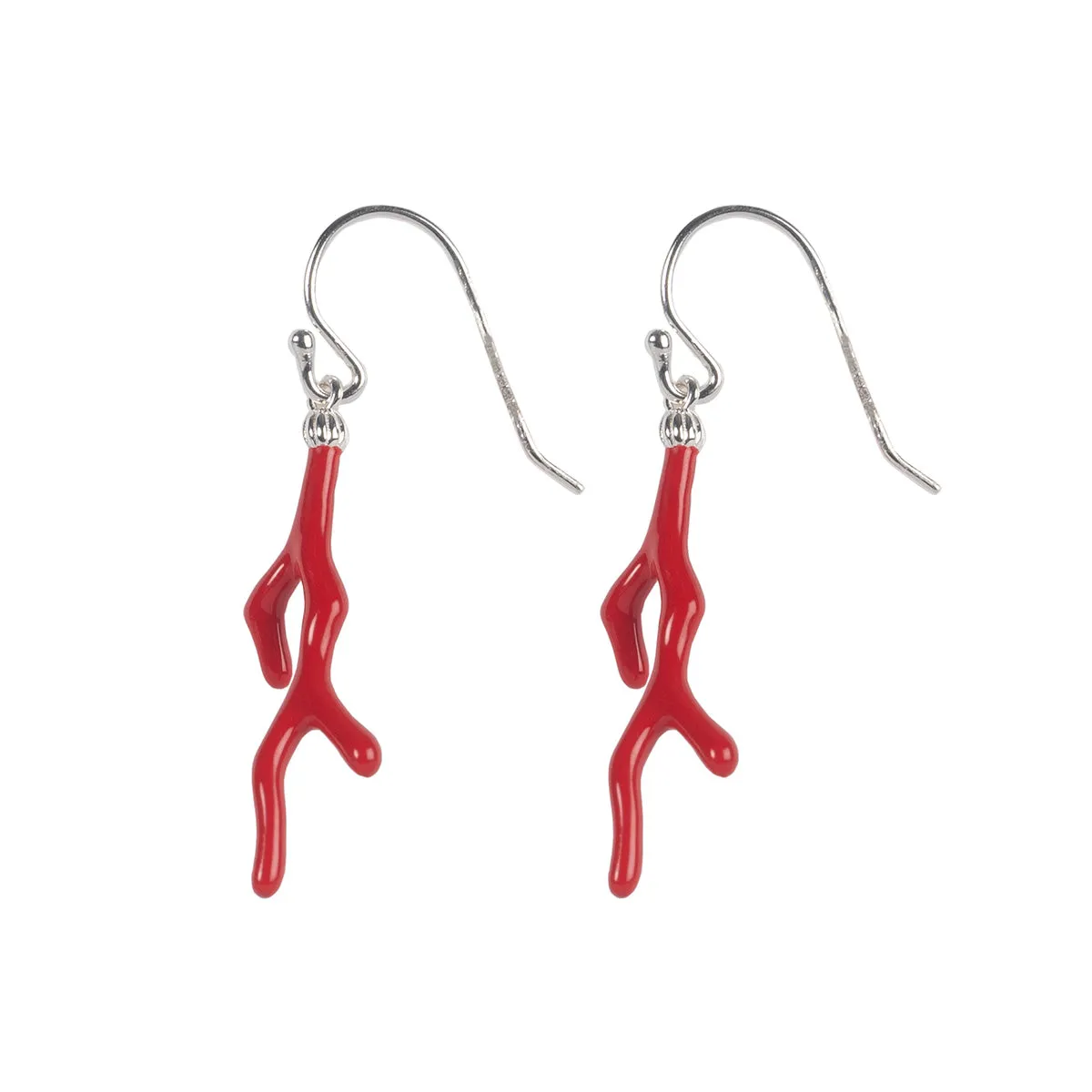 'Emma' Coral Branch Earrings