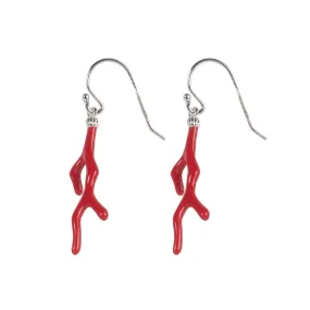 'Emma' Coral Branch Earrings