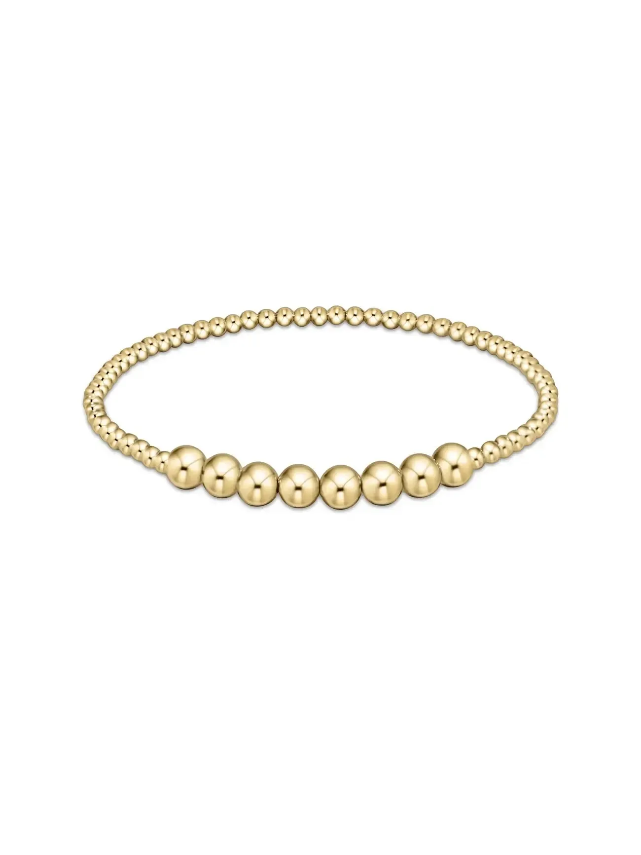 enewton Classic Beaded Bliss Gold Bead Bracelet: 2.5mm/5mm