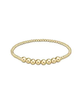 enewton Classic Beaded Bliss Gold Bead Bracelet: 2.5mm/5mm