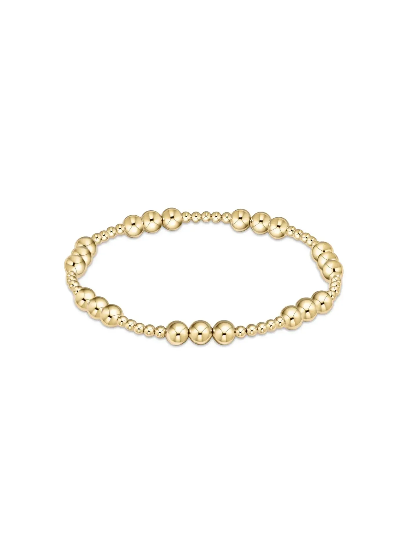 enewton Classic Joy Pattern Gold Bead Bracelet: 5mm