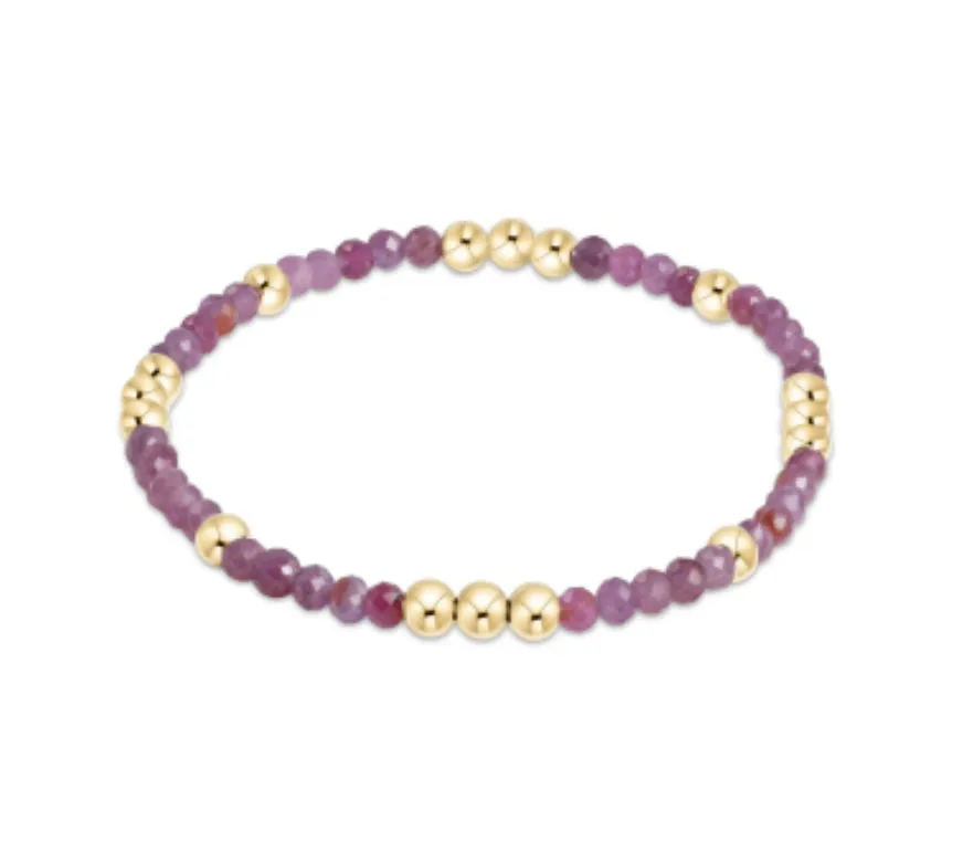 enewton Worthy Pattern Gold & Gemstone Bracelets - Ruby