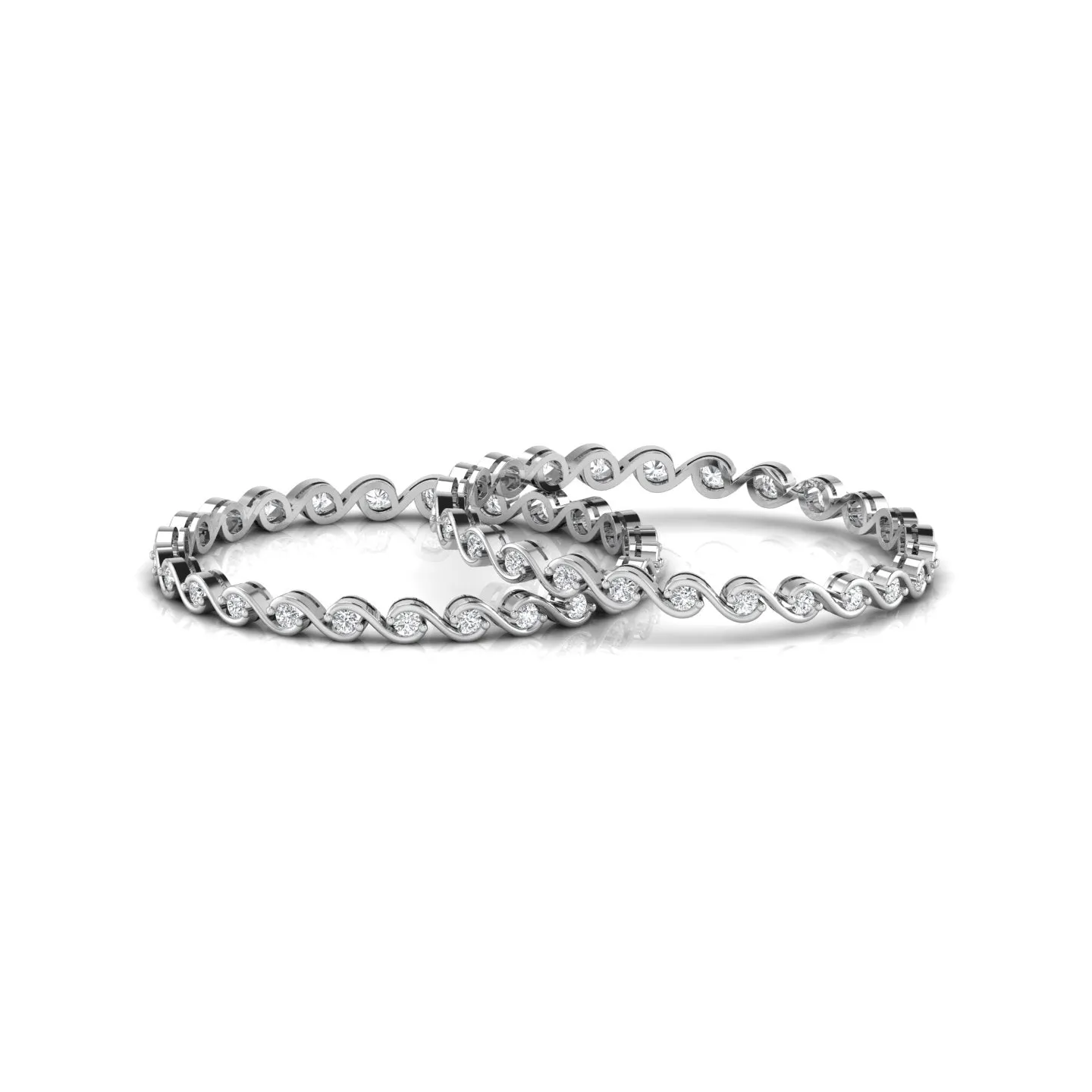 Enticing 925 Sterling Silver Bangle