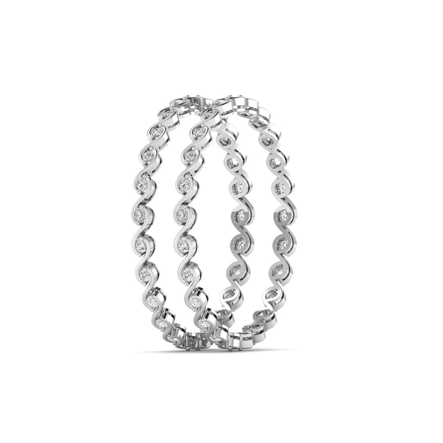 Enticing 925 Sterling Silver Bangle