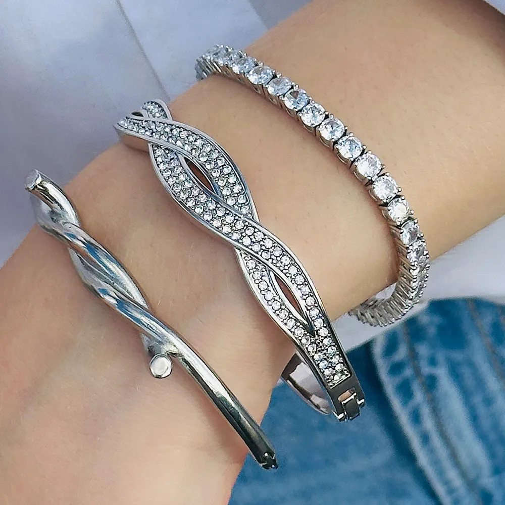 Entwined  Bangle Bracelet