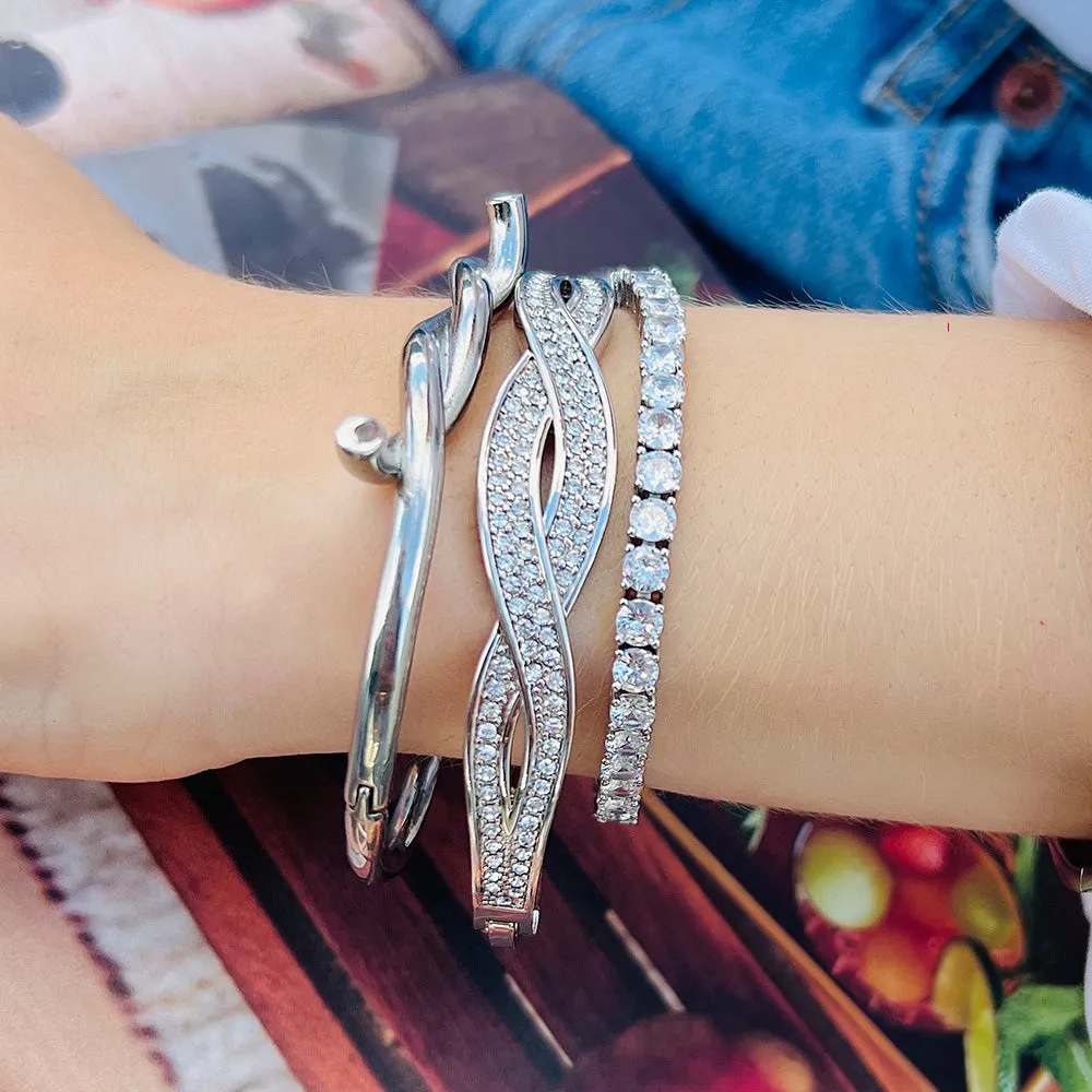 Entwined  Bangle Bracelet