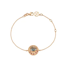 EYE LIGHT GOLD BRACELET