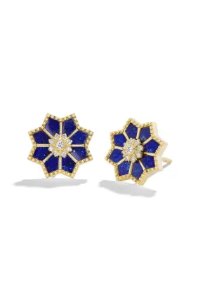 FEZ LAPIS STUD EARRINGS