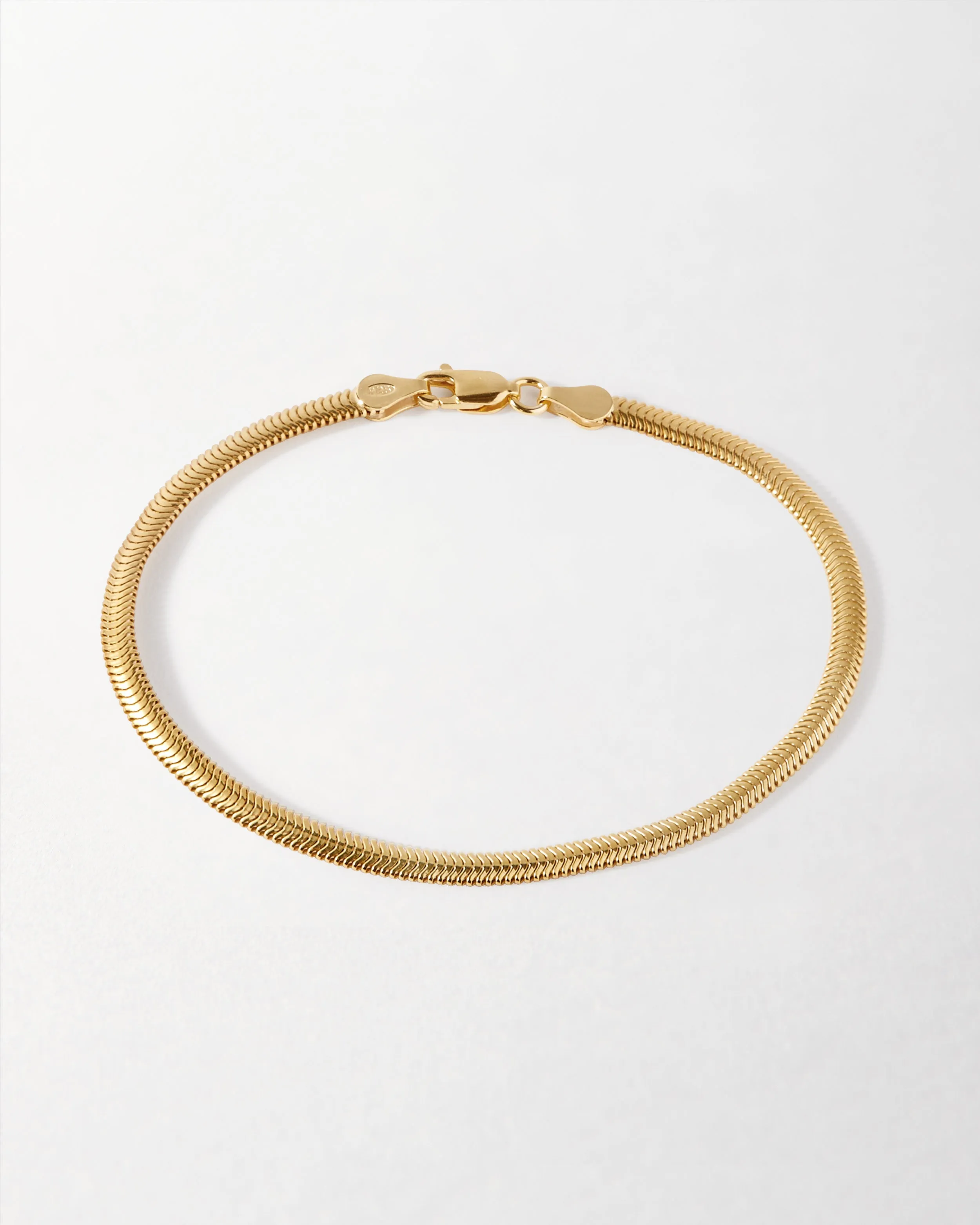 Flat Snake Chain Bracelet