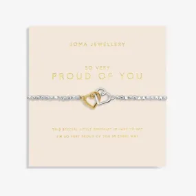 Forever Yours So Very Proud Of You Silver Gold Plated 17.5cm Bracelet 6879