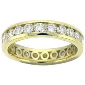 Full Eternity Channel set Brilliant Cut diamonds .75ct