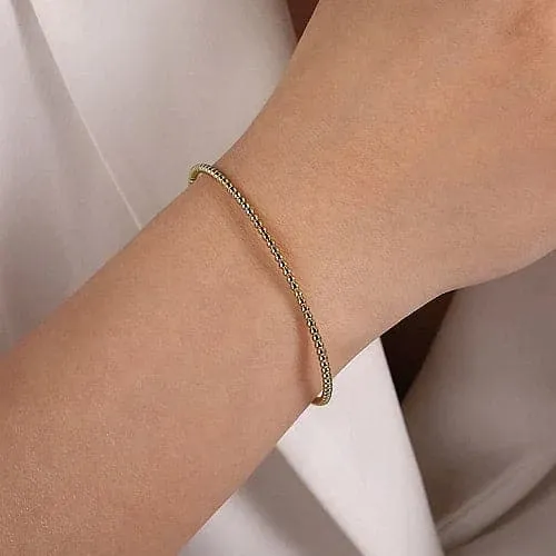 Gabriel & Co. Yellow Gold Bujukan Split Bangle