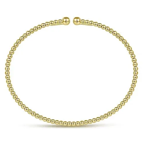 Gabriel & Co. Yellow Gold Bujukan Split Bangle