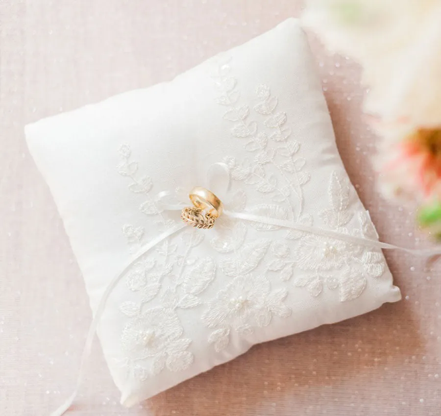 Glam Ring Bearer Pillow