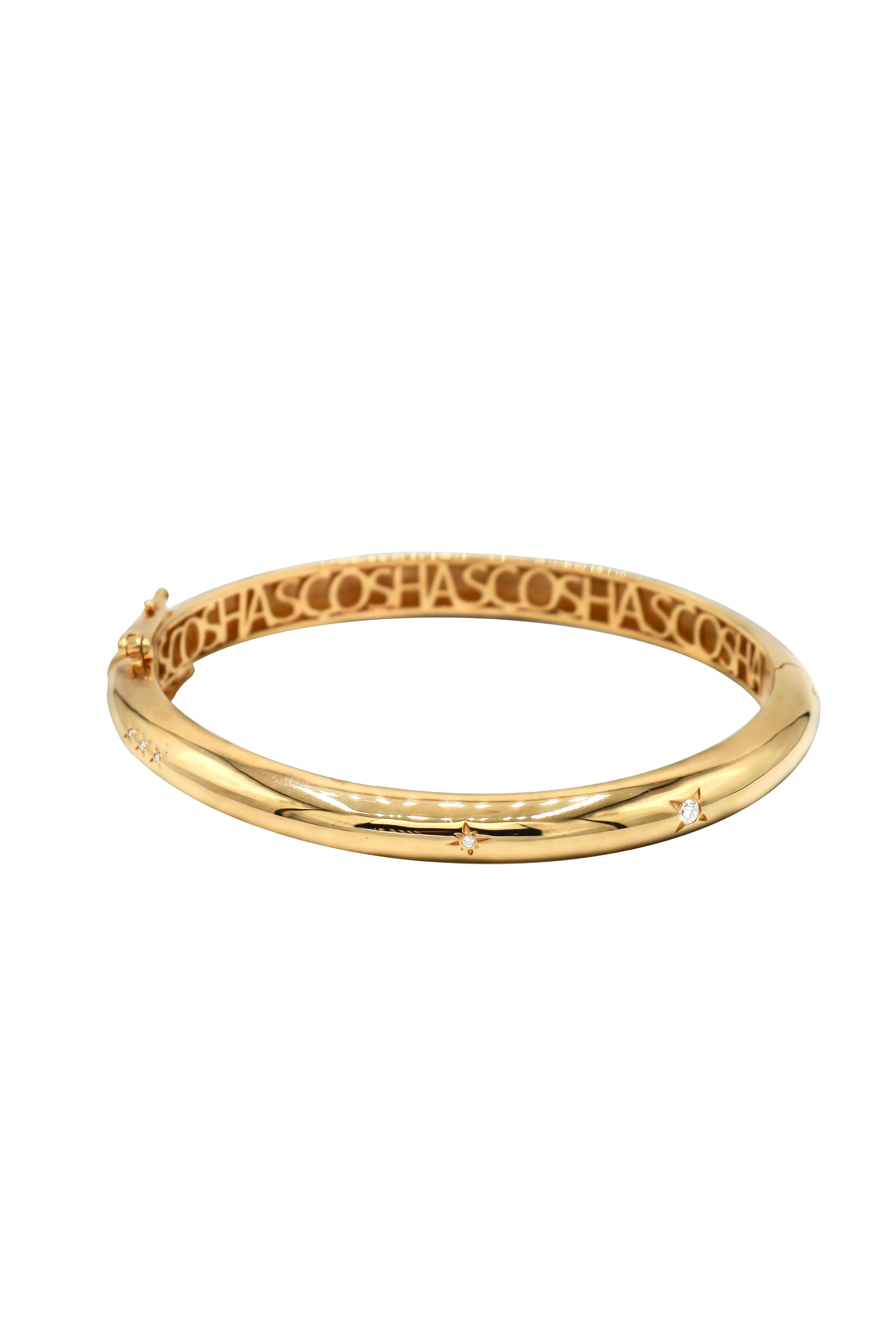 Go Bold Classic Bangle with Diamonds