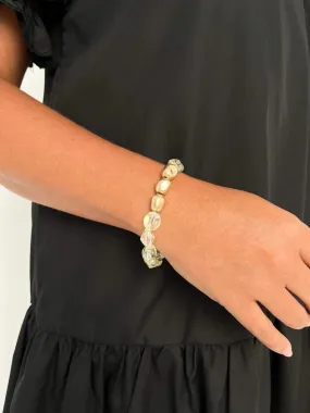 Gold & Translucent Stretch Bracelet