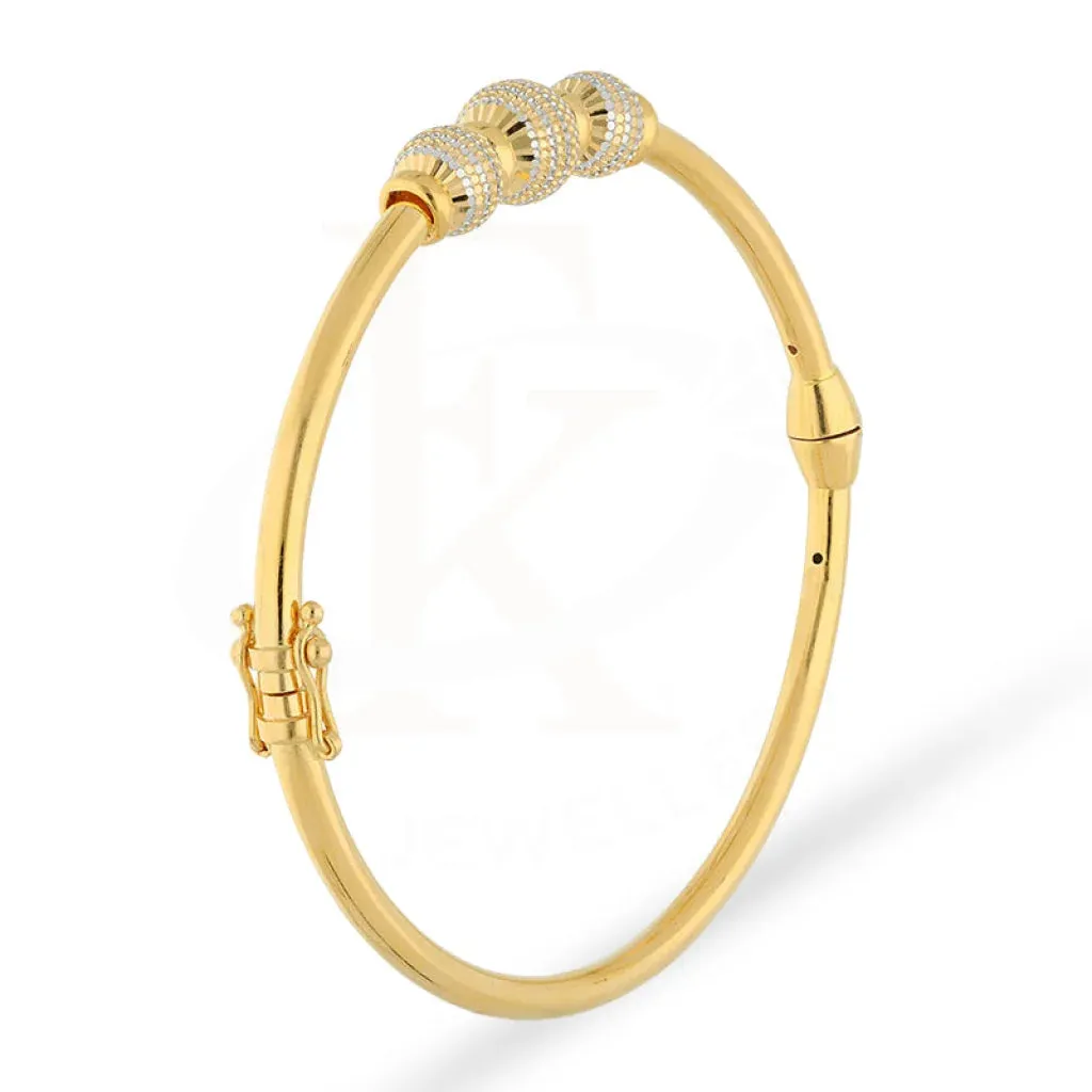 Gold Ball Shaped Bangle 22KT - FKJBNG22K5024