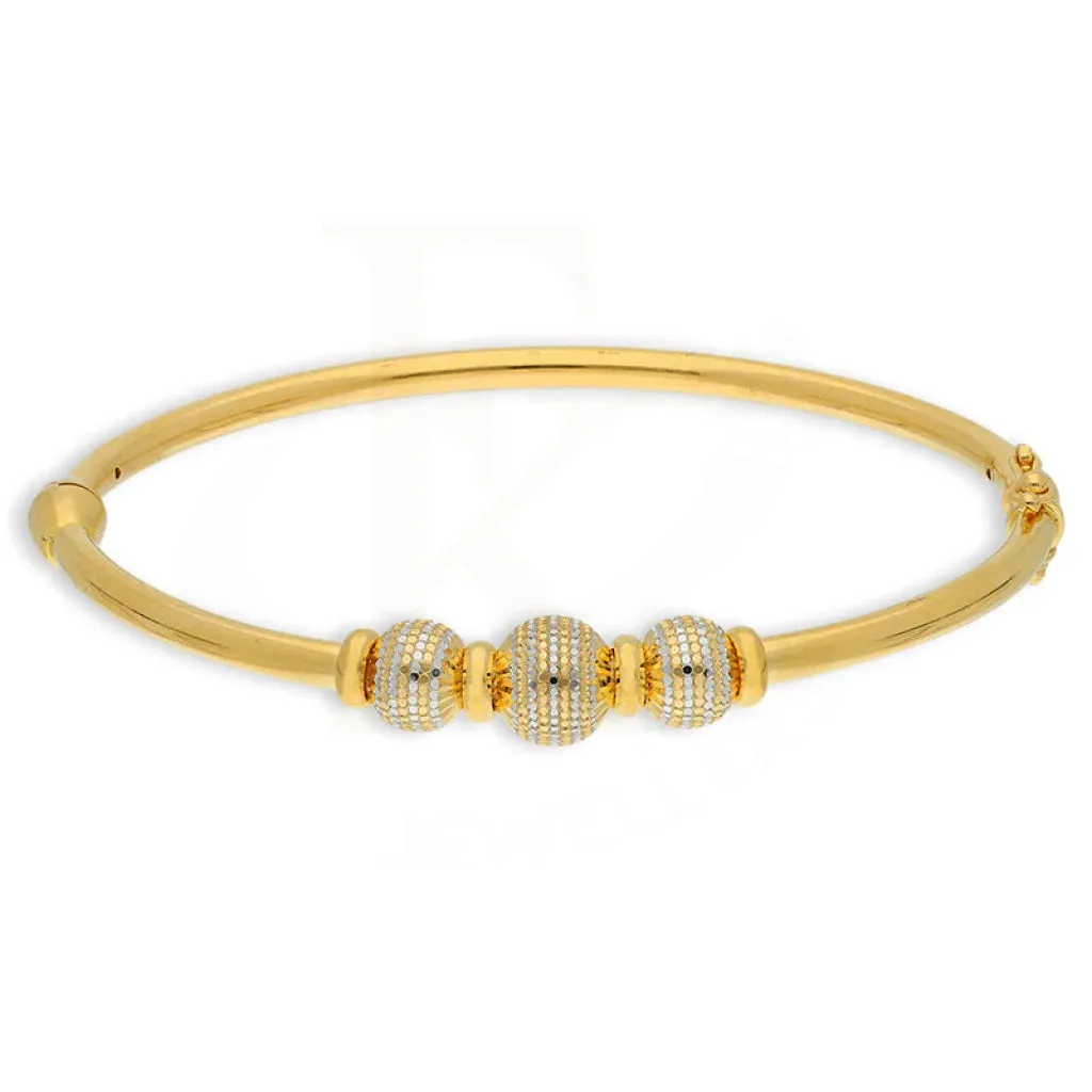 Gold Ball Shaped Bangle 22KT - FKJBNG22K5024