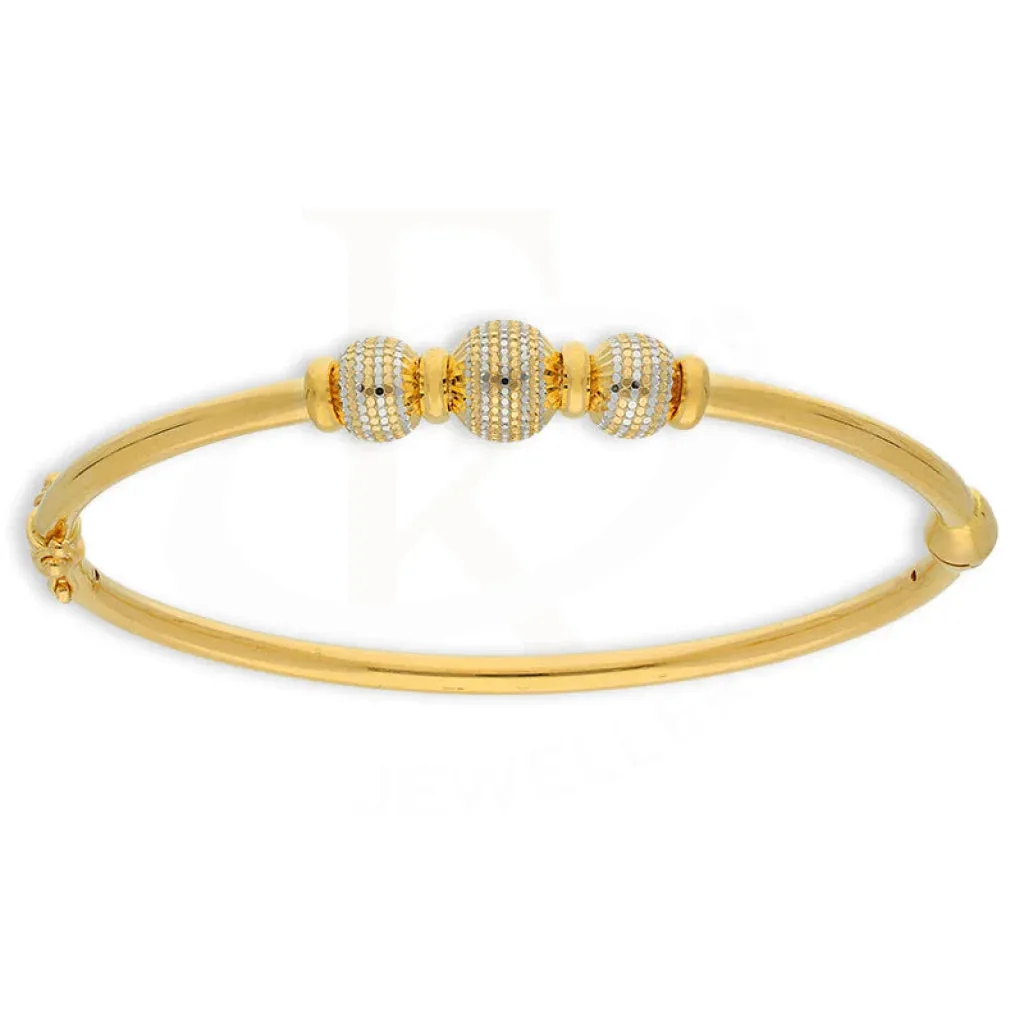 Gold Ball Shaped Bangle 22KT - FKJBNG22K5024