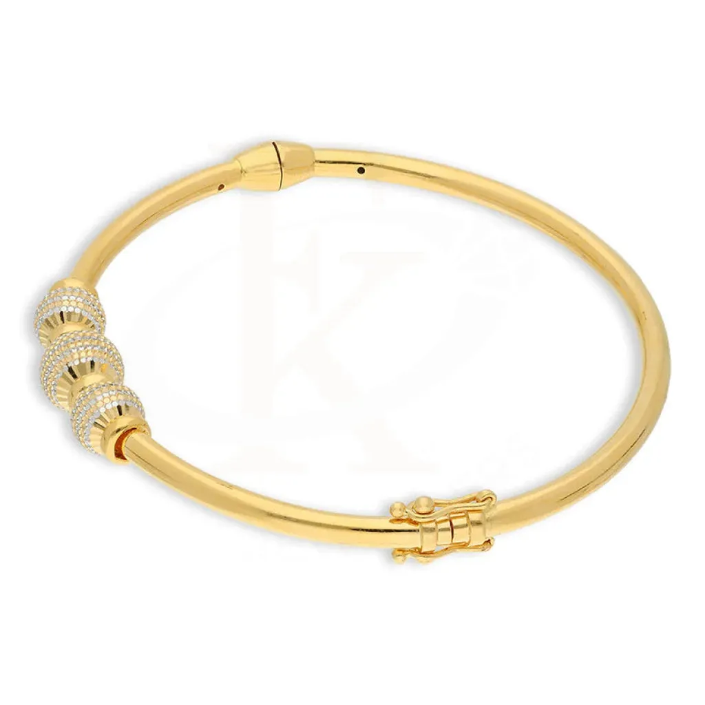 Gold Ball Shaped Bangle 22KT - FKJBNG22K5024