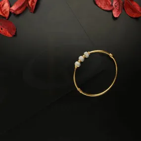 Gold Ball Shaped Bangle 22KT - FKJBNG22K5025