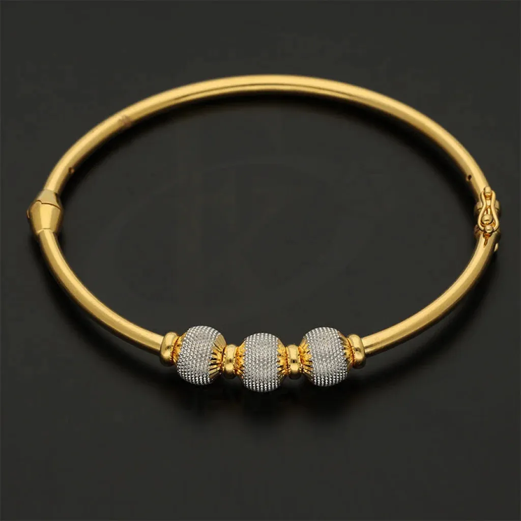 Gold Ball Shaped Bangle 22KT - FKJBNG22K5025