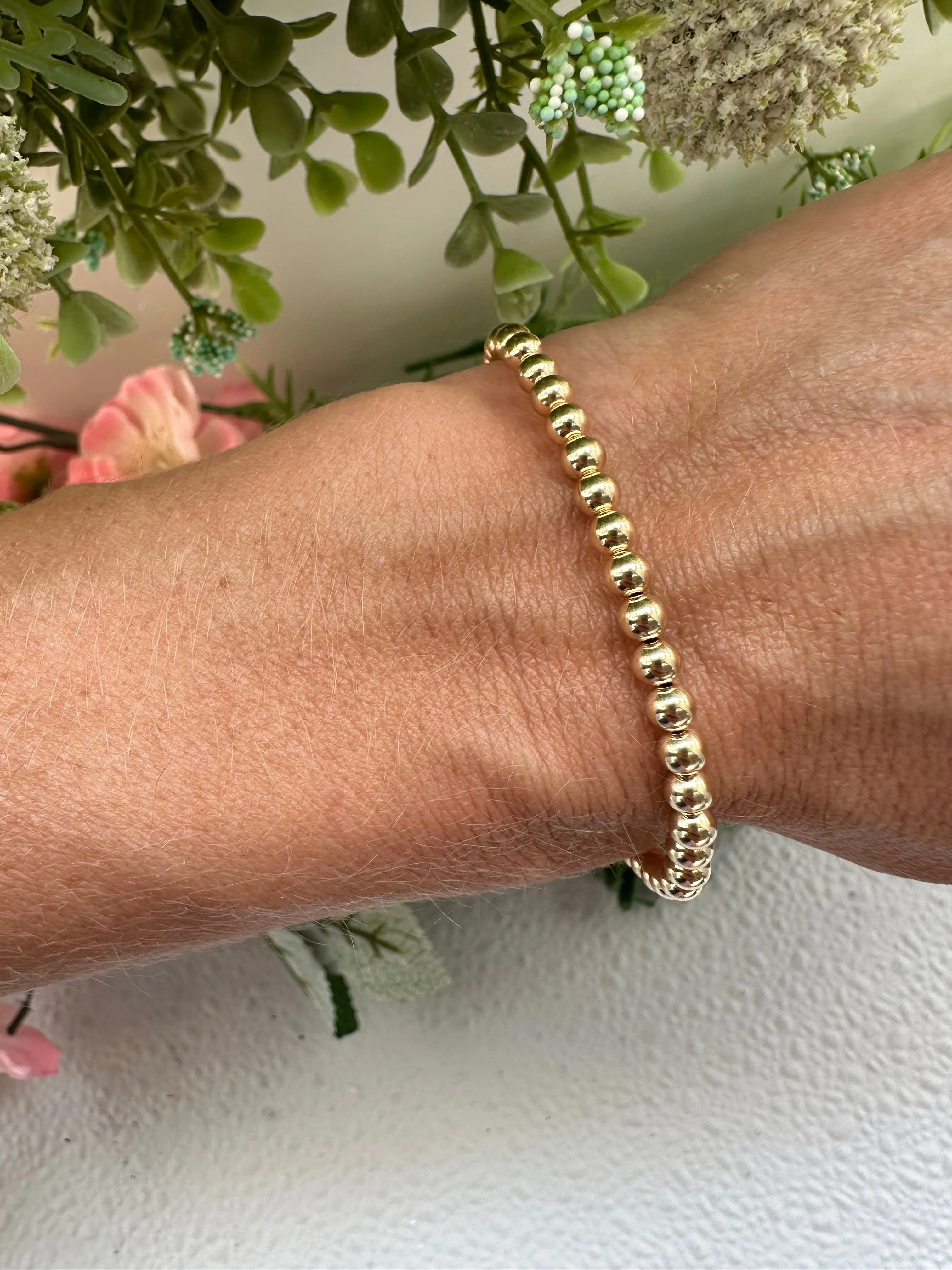 Gold Filled Beaded Bracelets