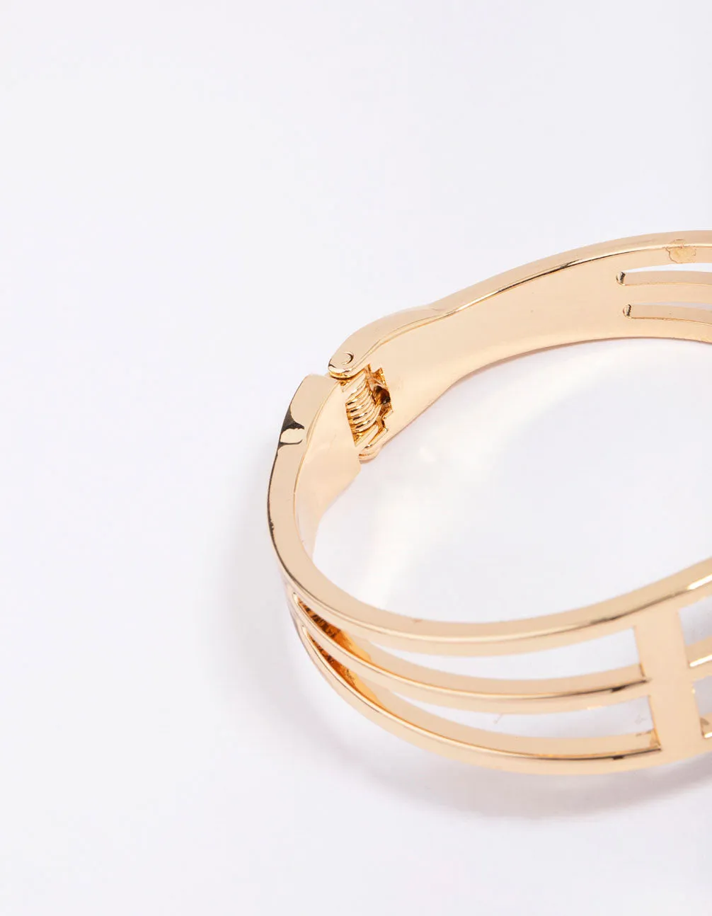 Gold Large Pearl Bangle