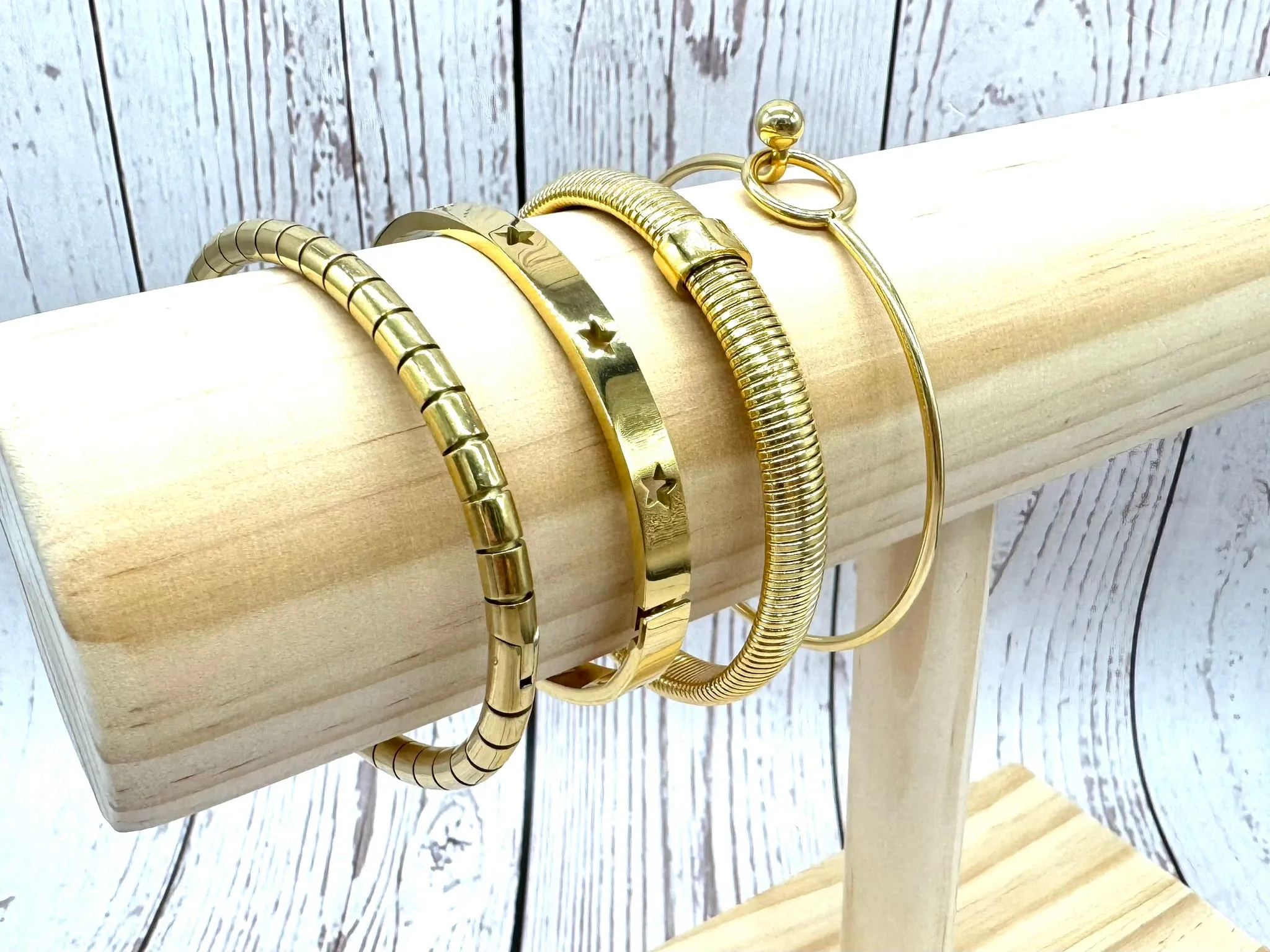 Gold Star Bangle