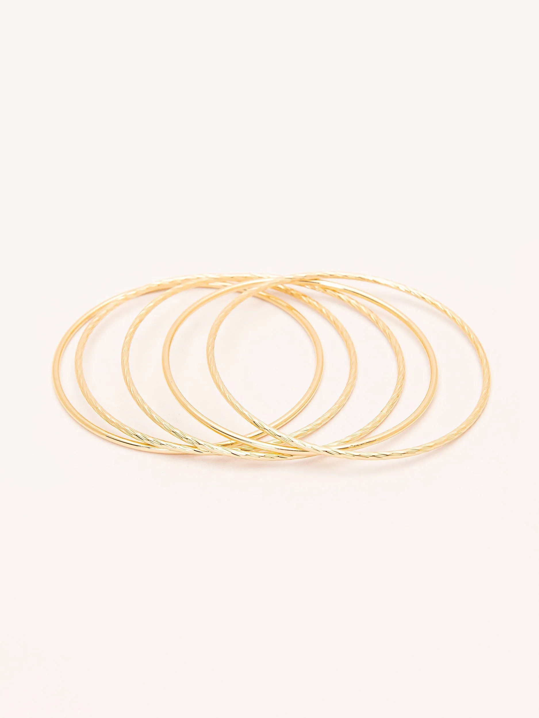 Golden Bangles Set