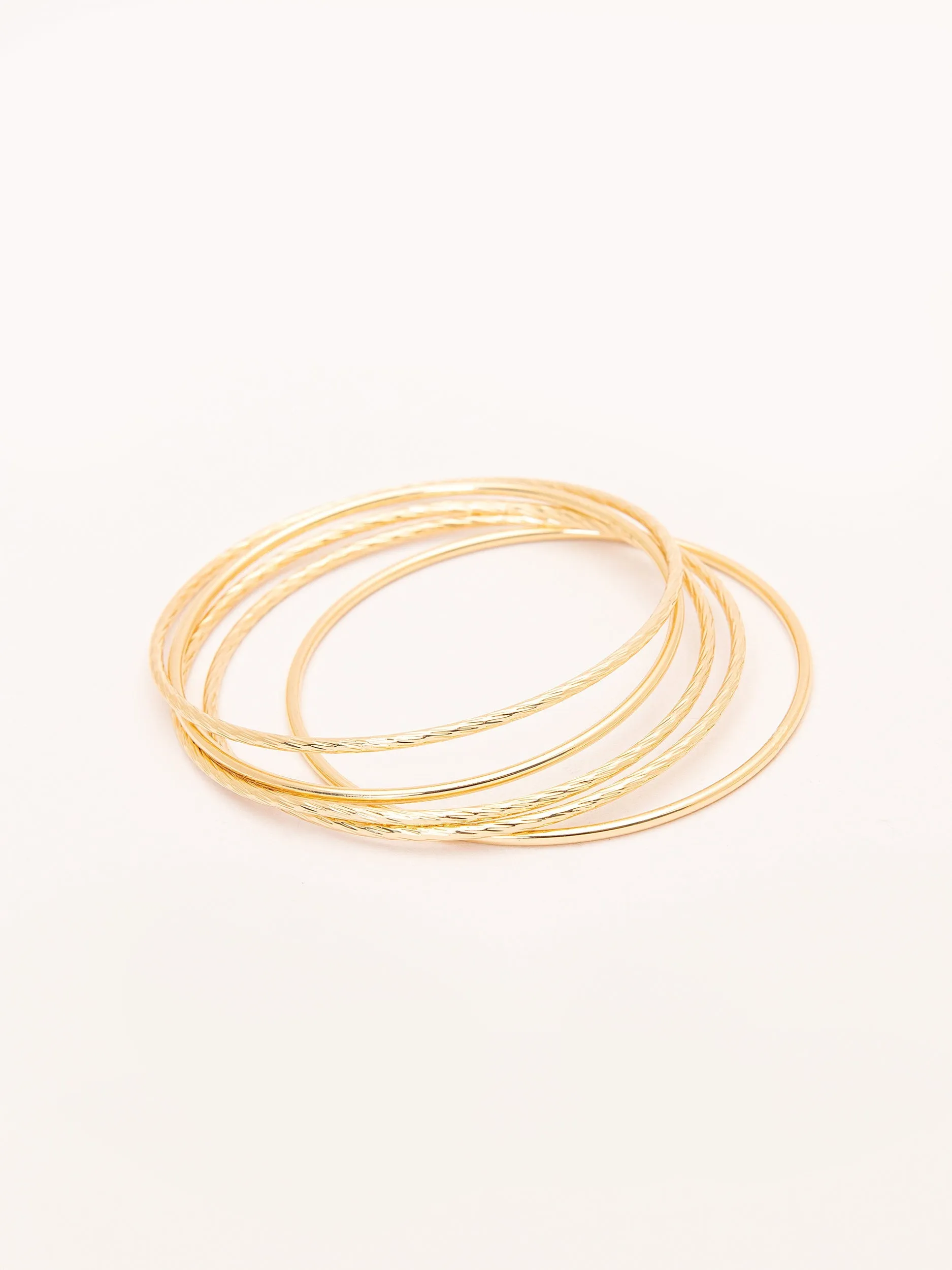 Golden Bangles Set