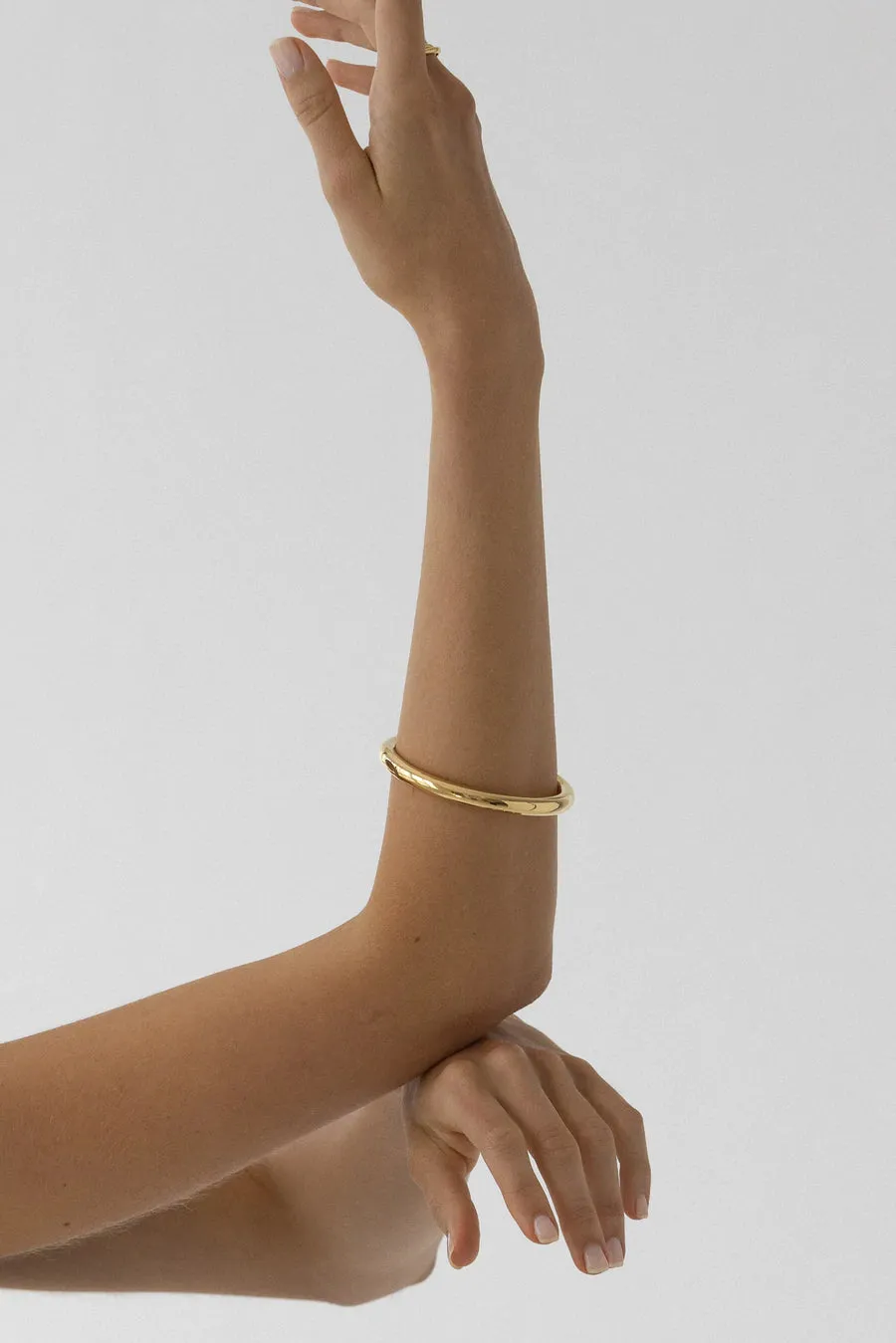 Goldie Tube Bangle Recycled 14k Vermeil