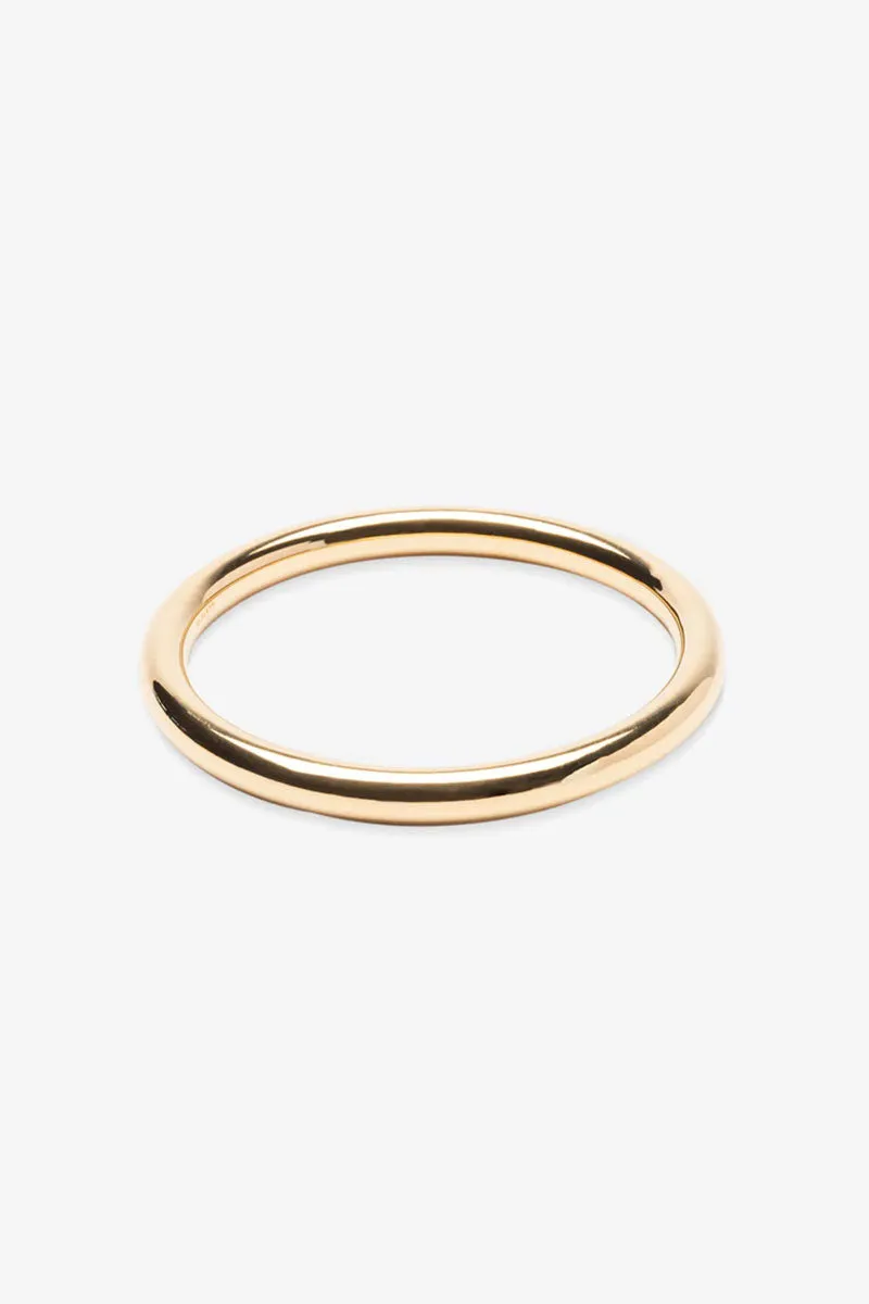 Goldie Tube Bangle Recycled 14k Vermeil